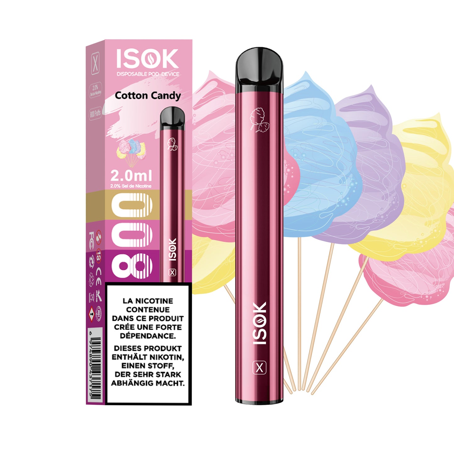 Vape Pen ISOK X 800 Züge