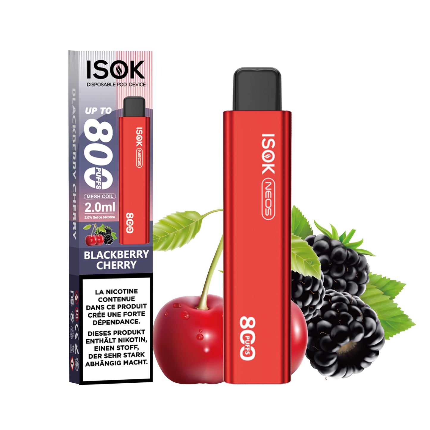 Cigarette électronique ISOK NEOS 800 Puffs