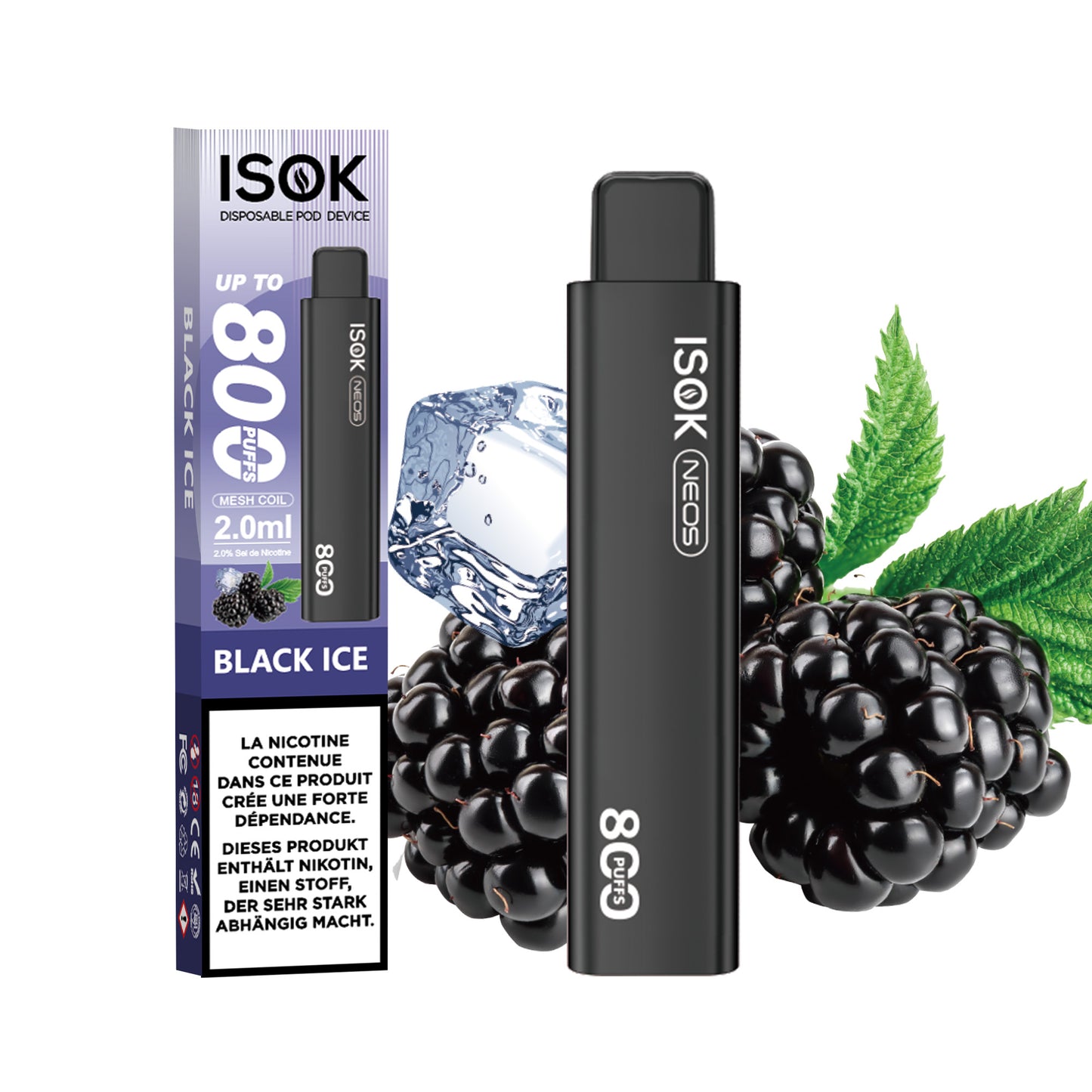 Cigarette électronique ISOK NEOS 800 Puffs