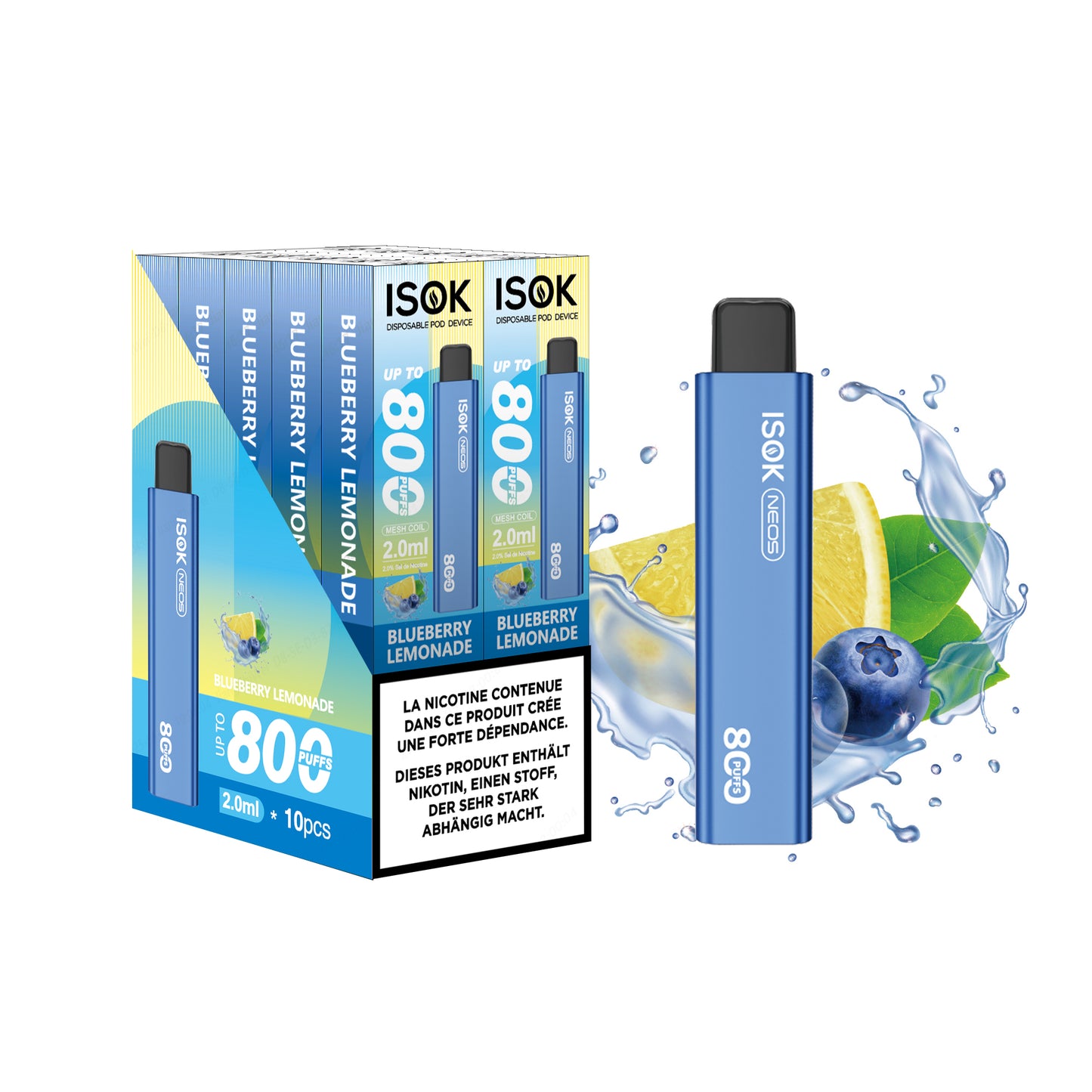 Vape Pen ISOK X 800 Züge