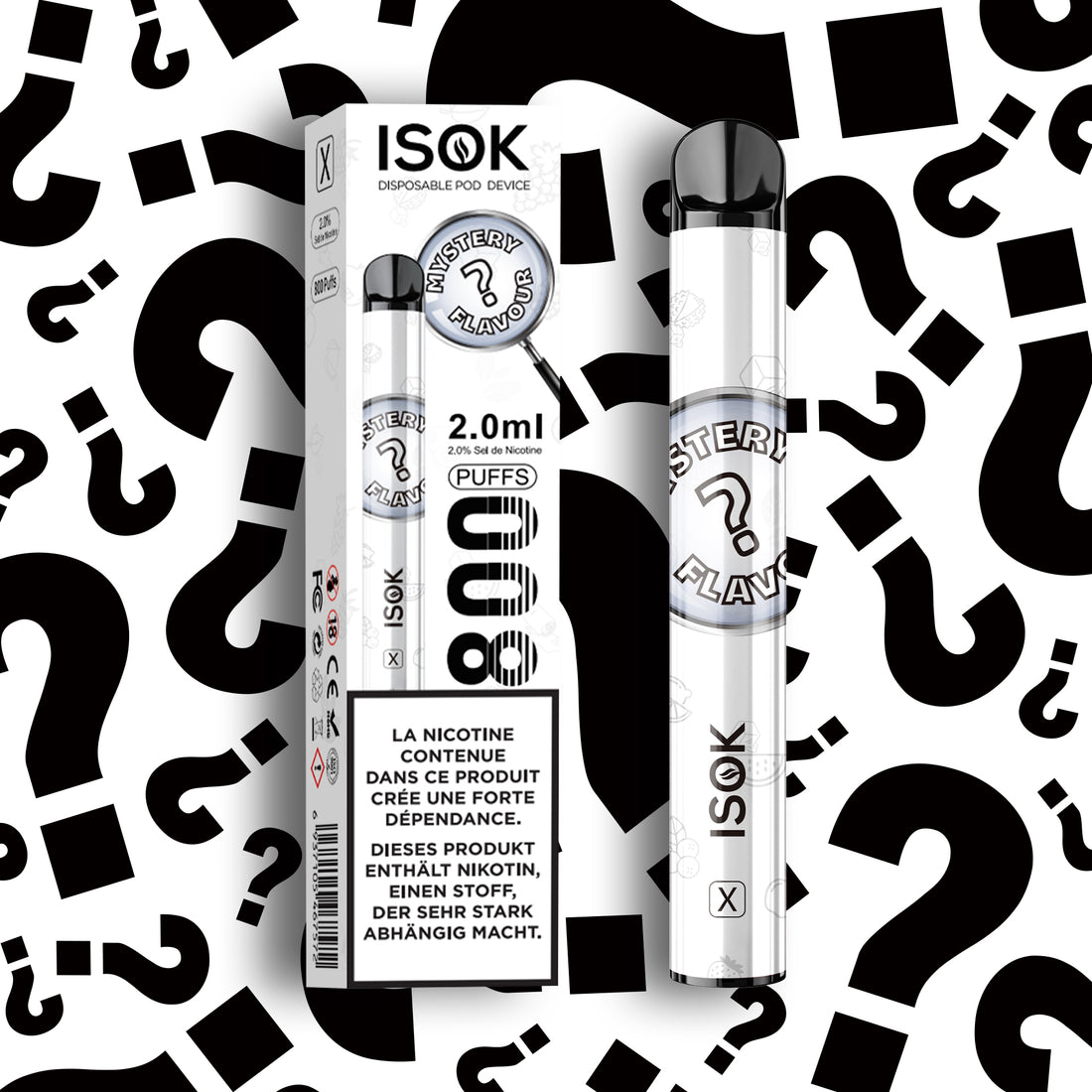 Cigarette électronique ISOK X 800 Puff Mystery Flavor 
