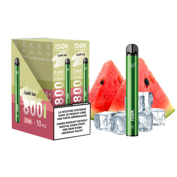 ISOK X Lush Ice 800 Puffs – Pack de 10
