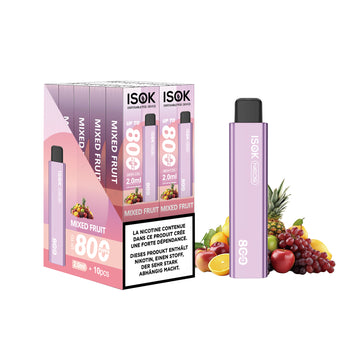 ISOK NEOS Mixed Fruit 800 Puffs – Pack de 10