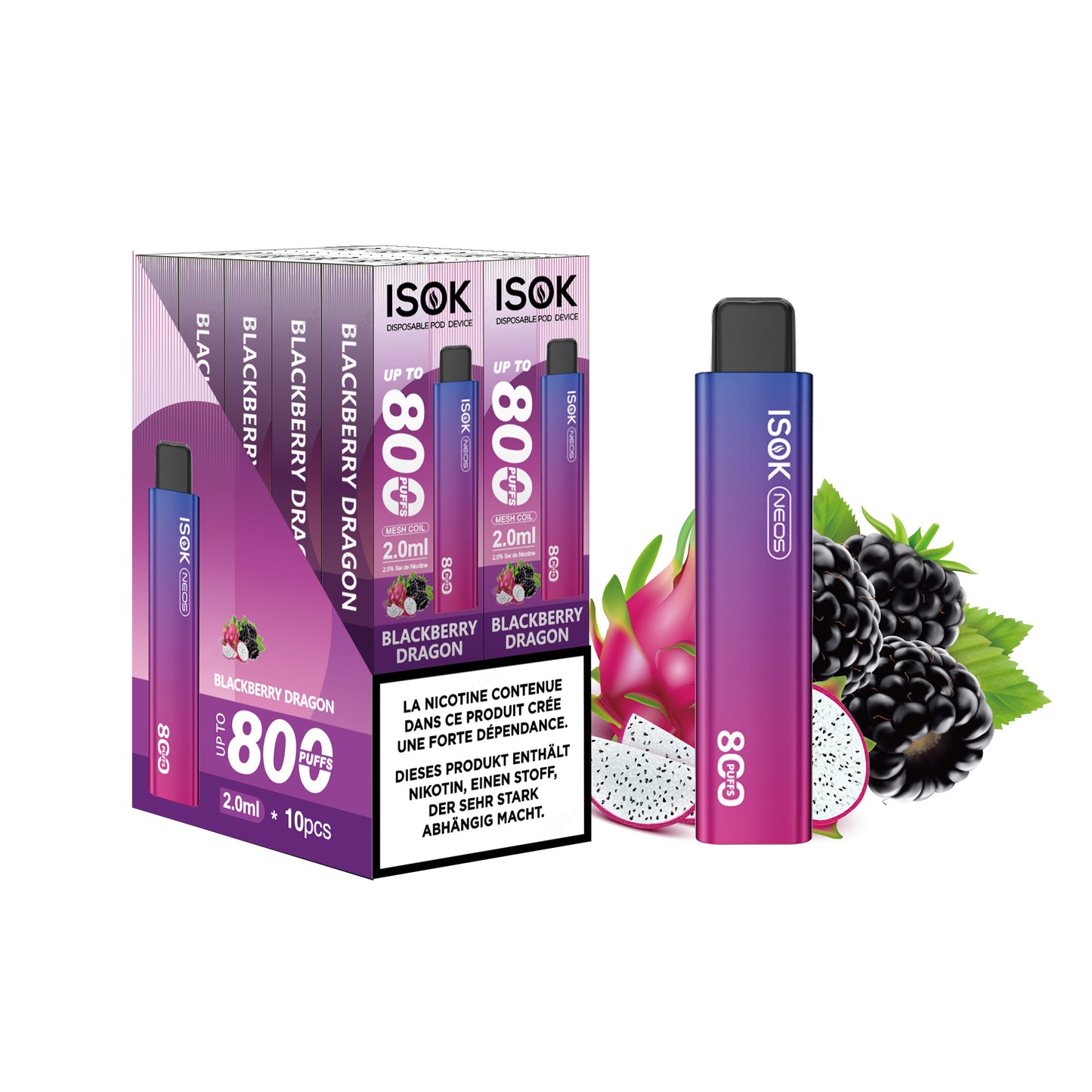 Vape Pen ISOK X 800 Züge