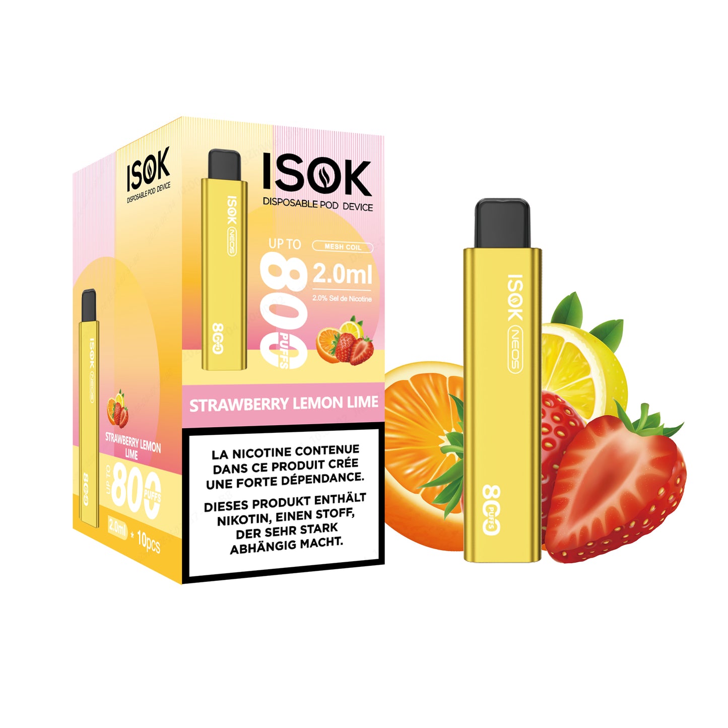 Vape Pen ISOK X 800 Züge