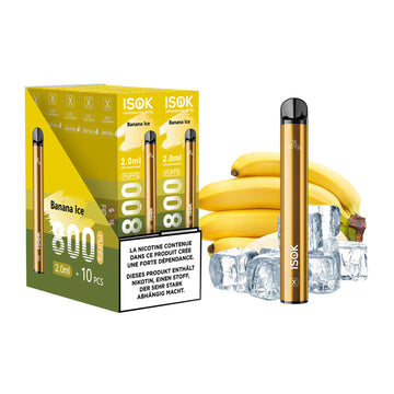 ISOK X Banana Ice 800 Puffs – Pack de 10