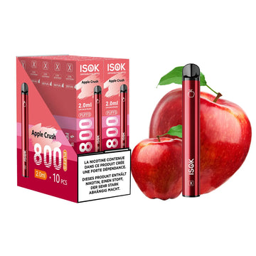 ISOK X Apple Crush 800 Puffs – Pack de 10